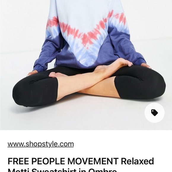 Free People Movement tie-dye Metti Ombre sweatshirt XS - Picture 2 of 13